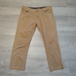 Iron Co. Pants Mens 40x32 Tan‎ Brown 5 Pocket Jeans Workwear Outdoor Gorpcore
